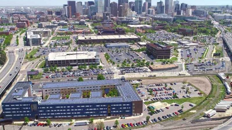 Aerial view of University of Colorado-Denver