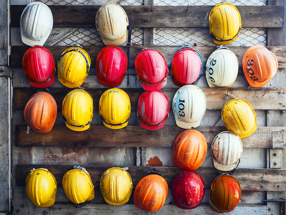 Work safety helmets