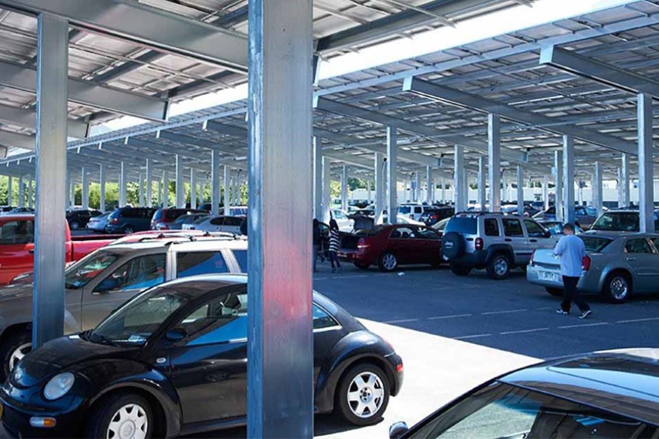 Solar panels are being installed at four transit stations